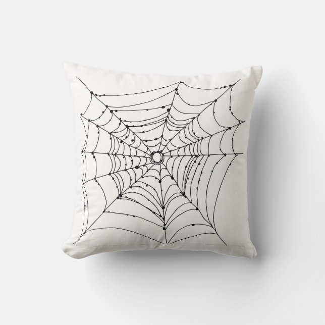 Spider Web Throw Kissen (Vorderseite)
