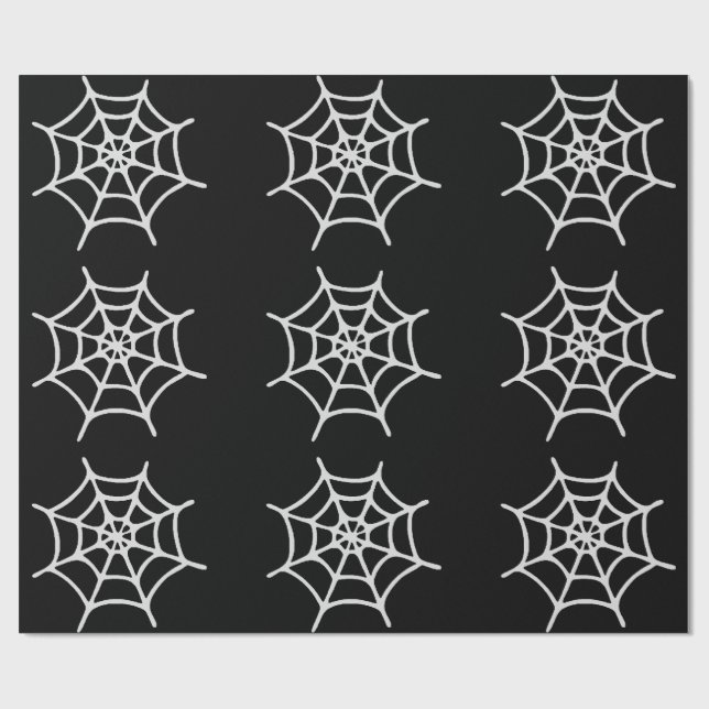 Spider Web Wrapping Paper Geschenkpapier (Flach)