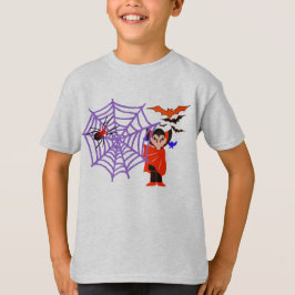 Spider Webs lustige Kids Halloween Dracula T-Shirt