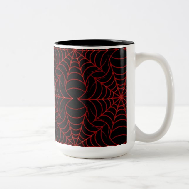 Spider Webs Muster Coffee Tasse (Rechts)
