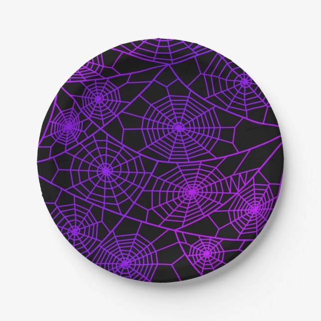 Spider Webs Plate Pappteller (Vorderseite)
