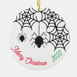 Spider Weihnachten Keramik Ornament