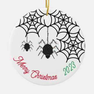 Spider Weihnachten Keramik Ornament