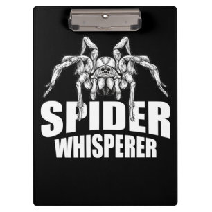 Spider Whisperer Halloween Tarantula Spider Gift Klemmbrett