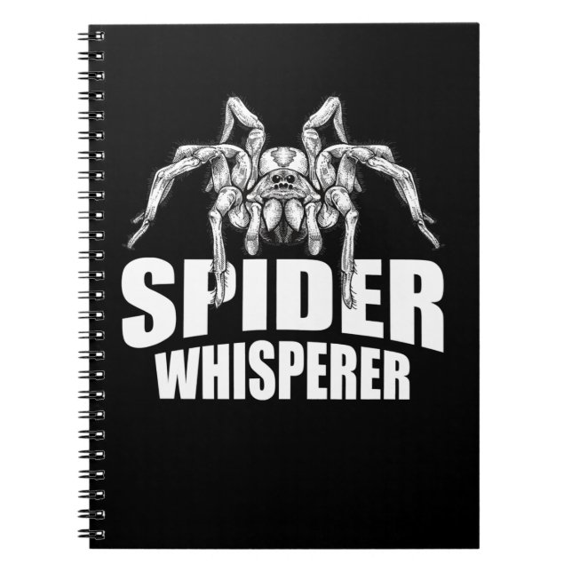 Spider Whisperer Halloween Tarantula Spider Gift Notizblock (Vorderseite)