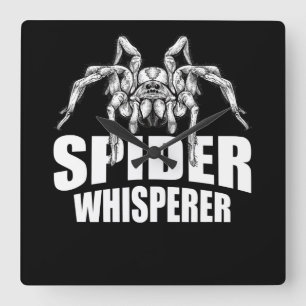 Spider Whisperer Halloween Tarantula Spider Gift Quadratische Wanduhr