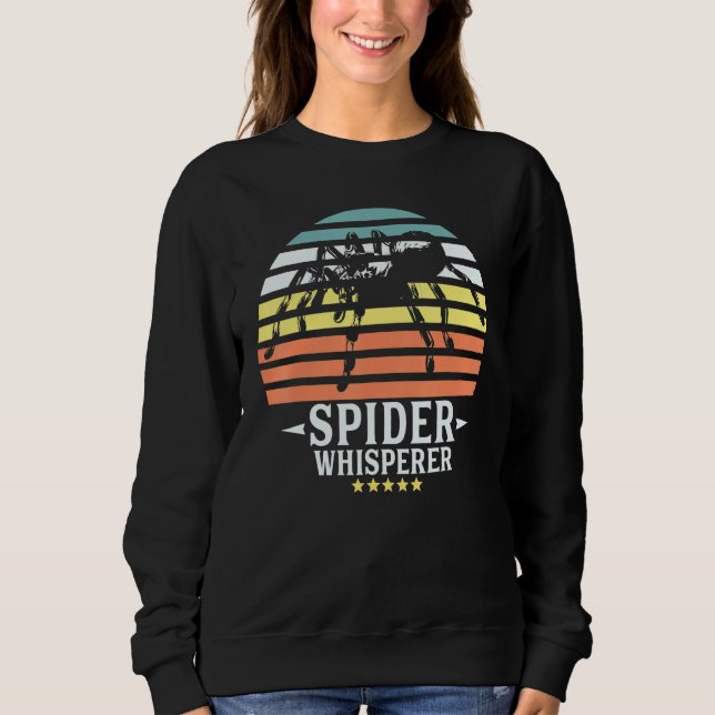 Spider Whisperer Tarantula Vintag Style Halloween Sweatshirt (Vorderseite)