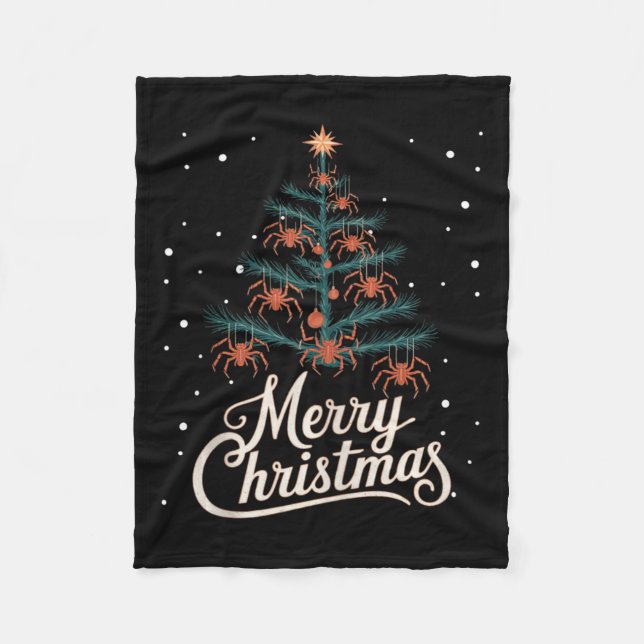 Spider Xmas Tree Spiders Weihnachtsbaum Tank Top2 Fleecedecke (Vorderseite)