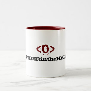 SPIDERintheHALL Augen-Logo-Tasse Zweifarbige Tasse