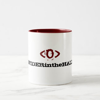 SPIDERintheHALL Augen-Logo-Tasse Zweifarbige Tasse