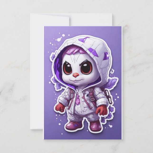 Spiderman - flache Note Card Mitteilungskarte (Vorderseite)