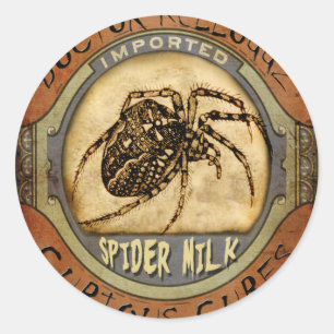 Spidermilch Runder Aufkleber