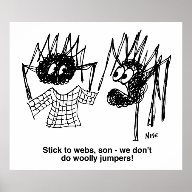 Spiders Diskutieren über Wooly Jumpers Poster (Vorne)