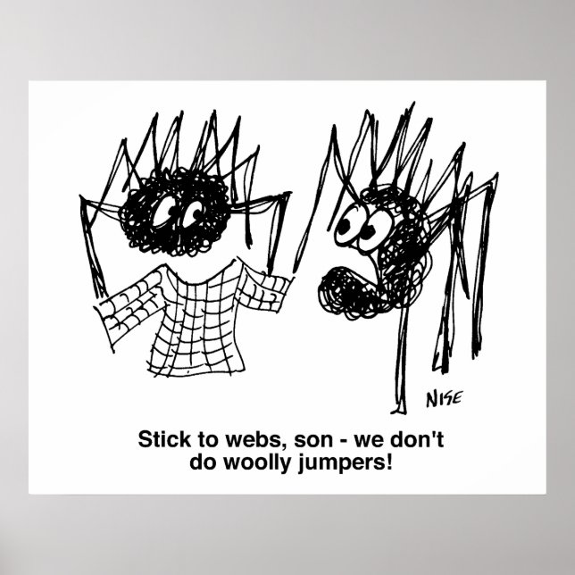 Spiders Diskutieren über Wooly Jumpers Poster (Vorne)
