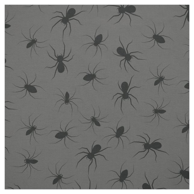 Spiders Gothic Halloween Black Stoff (Muster)