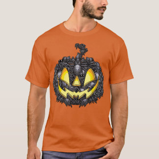 Spiders Halloween Kürbislaterne Beängstigend Pumpk T-Shirt