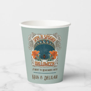 Spiders & Lilies Spooky Halloween Personalisiert Pappbecher