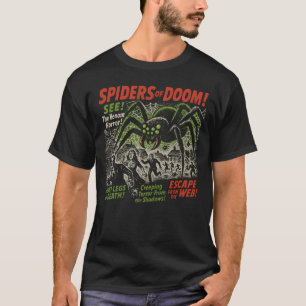 Spiders of Doom Movie Poster Vintag Halloween T-Shirt