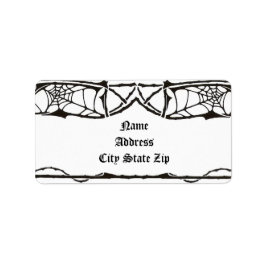 Spiderweb Adressaufkleber