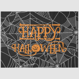Spiderweb Crescent Moon Halloween Party Seidenpapier