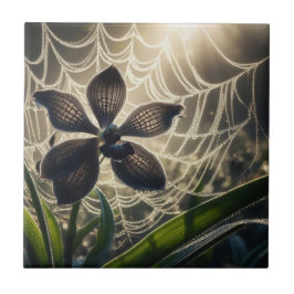 Spiderweb floral fliese