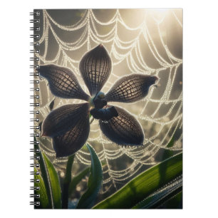 Spiderweb floral notizblock
