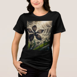 Spiderweb floral Tri-Blend shirt