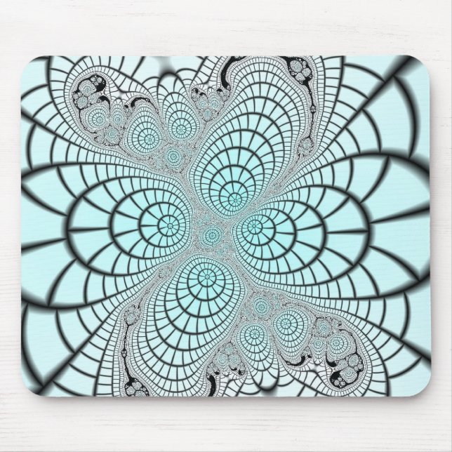 Spiderweb Fraktal Mousepad (Vorne)