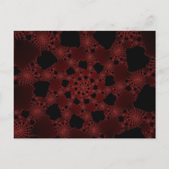 Spiderweb-Fraktal Postkarte (Vorderseite)