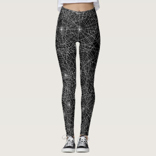 Spiderweb Goth Dark Aesthetic Halloween Leggings