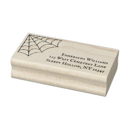 Spiderweb Graphic Custom Goth Rücksendeadresse Gummistempel