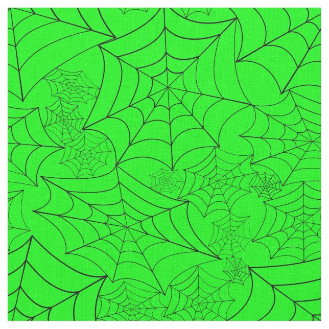 spiderweb halloween gothic spider web acid green stoff (Nahaufnahme)
