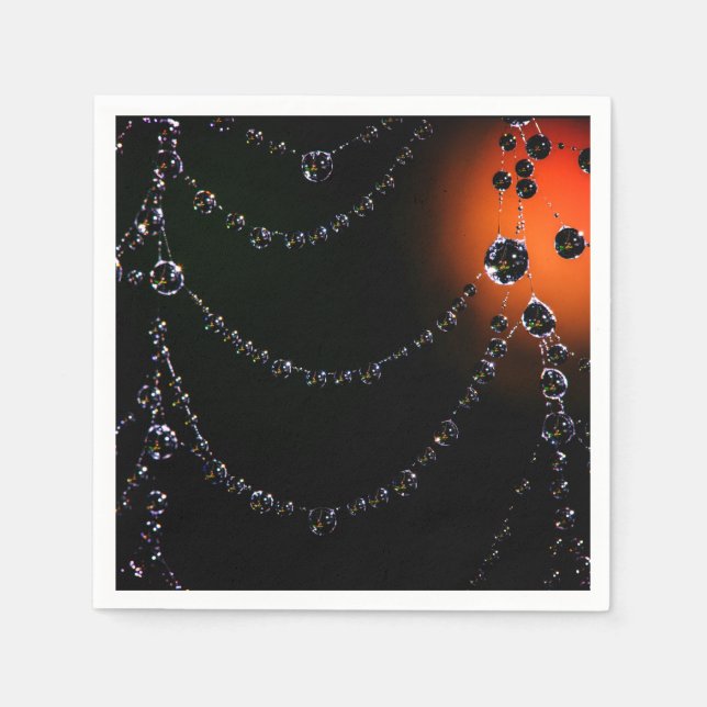 Spiderweb Juwelen Servietten (Vorderseite)