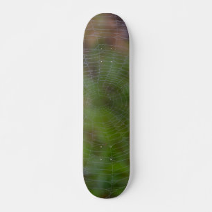Spiderweb mit Droplets Skateboard