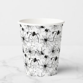 Spiderweb Pattern Halloween  Pappbecher