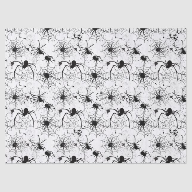 Spiderweb Pattern Halloween  Seidenpapier (Vorderseite)