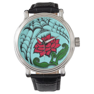 Spiderweb Rosen Watch Armbanduhr