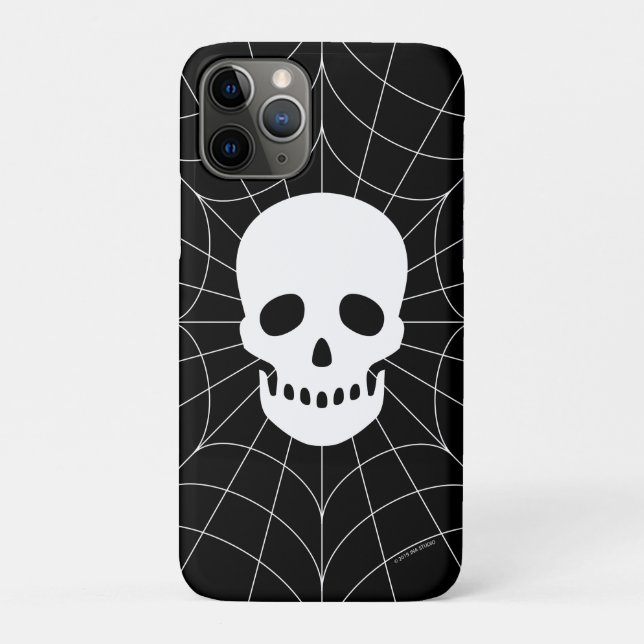 Spiderweb Skull Case-Mate iPhone Hülle (Rückseite)
