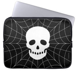 Spiderweb Skull Electronics Bag Laptopschutzhülle