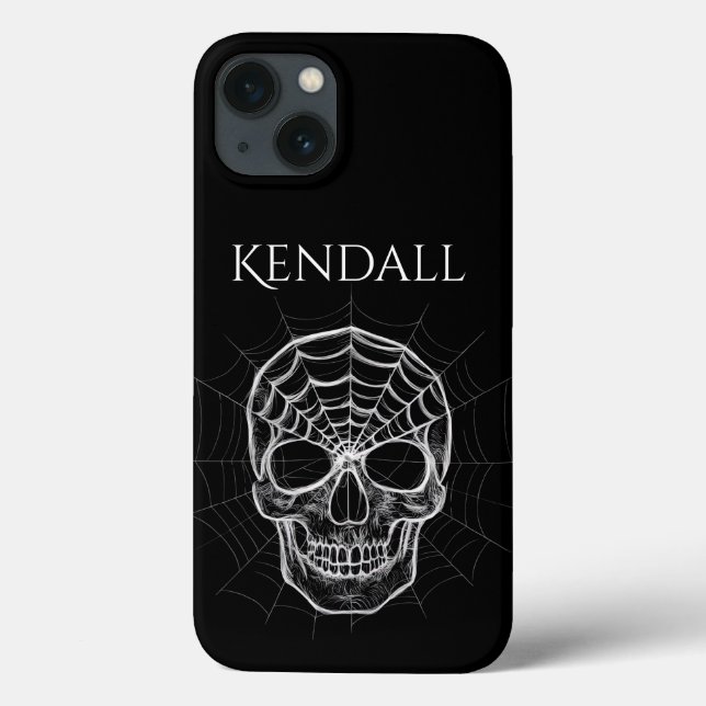 Spiderweb Skull Personalisierter Handy-Fall Case-Mate iPhone Hülle (Rückseite)