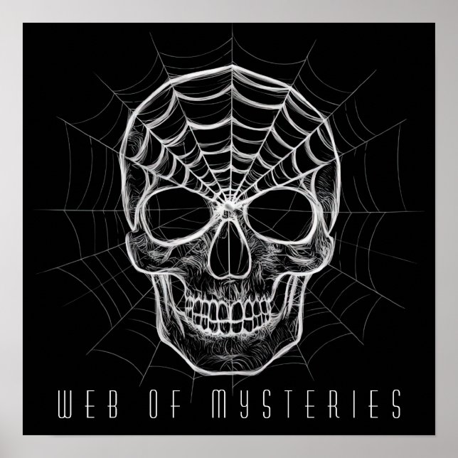 Spiderweb Skull Poster (Vorne)