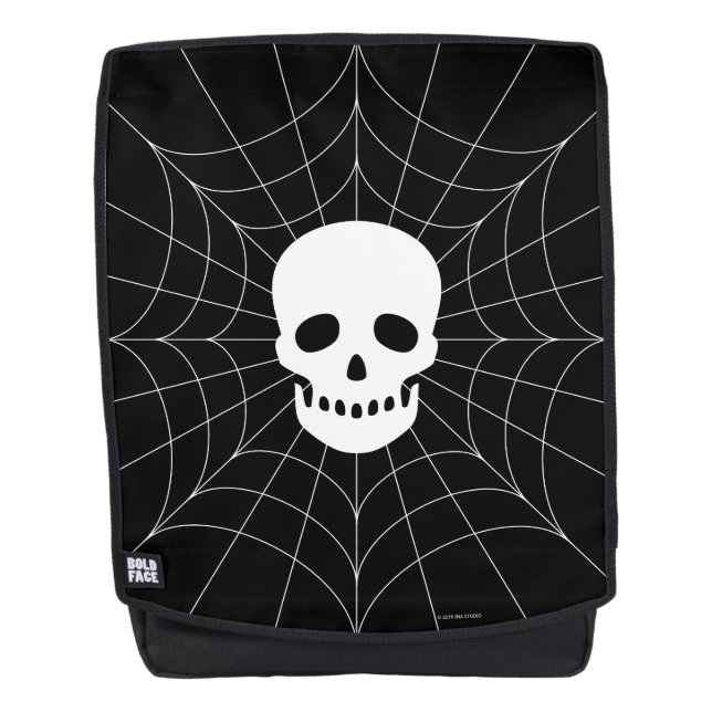 Spiderweb Skull Rucksack (Vorderseite)