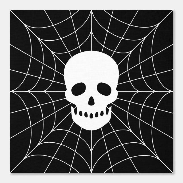 Spiderweb Skull Tapete (Vorderseite)