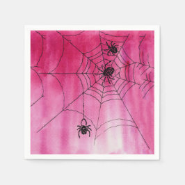 Spidery Web Design auf Papier Napkins Serviette