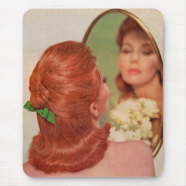 Spiegel an der Wand Mousepad (Vorne)