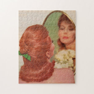 Spiegel an der Wand Puzzle