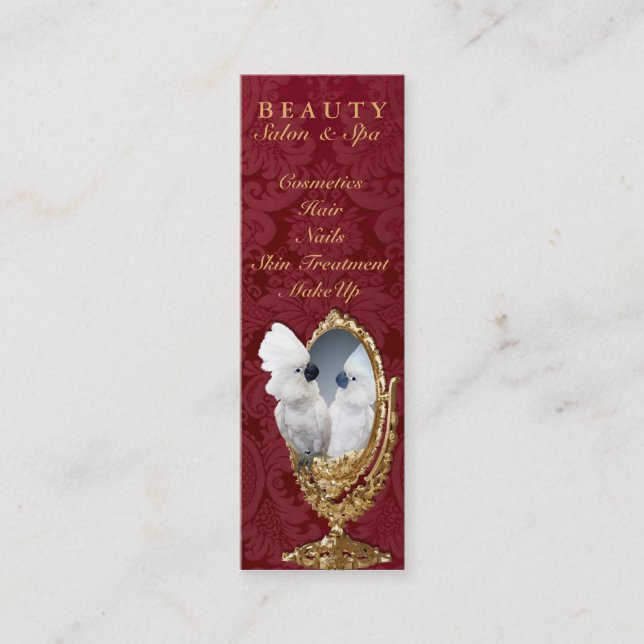 Spiegel an der Wand - Visitenkarte (Vorderseite)