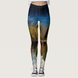Spiegel-Bild der unscharfen Natur-Leggings Leggings