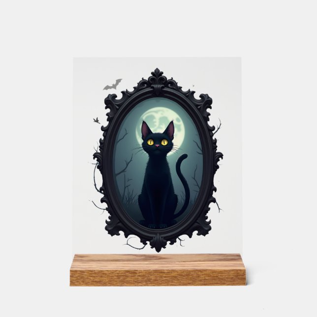 Spiegel der verfluchten Katze Acrylschild (Vorderseite)