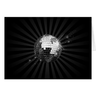 Spiegel-Disco-Ball auf Schwarzem